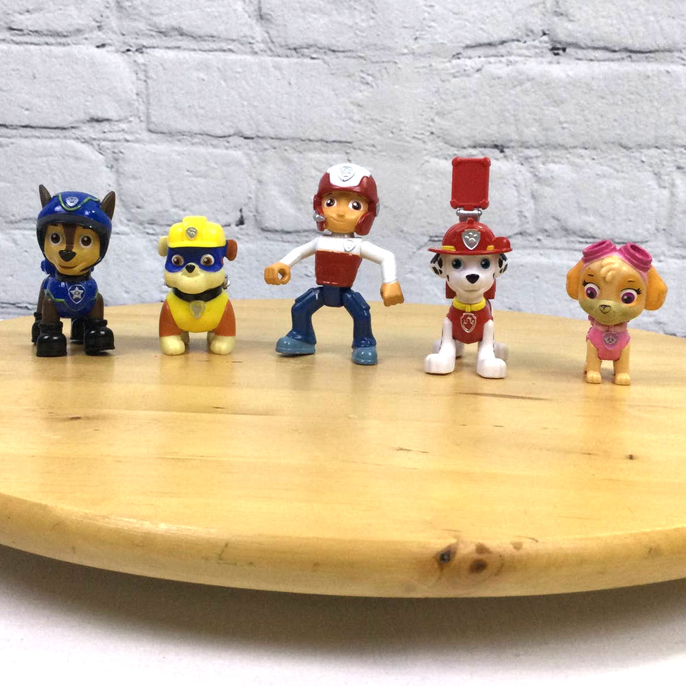 Paw Patrol Marshall Ryder Rubble Skye Chase Figures and Vehicle Bundle - Picture 2 of 12